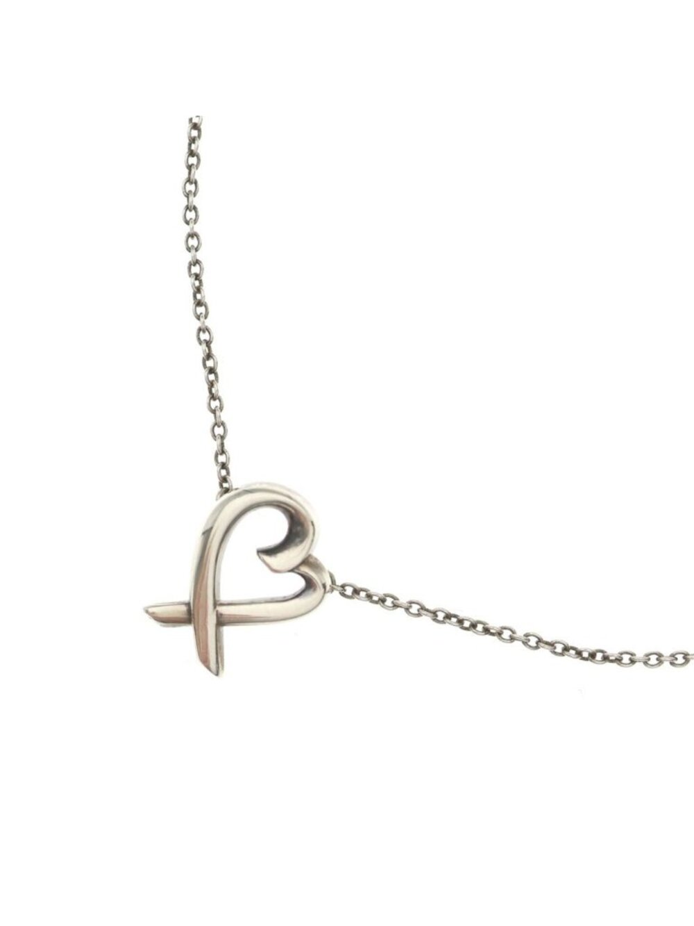 Tiffany & Co Loving Heart Necklace Silver